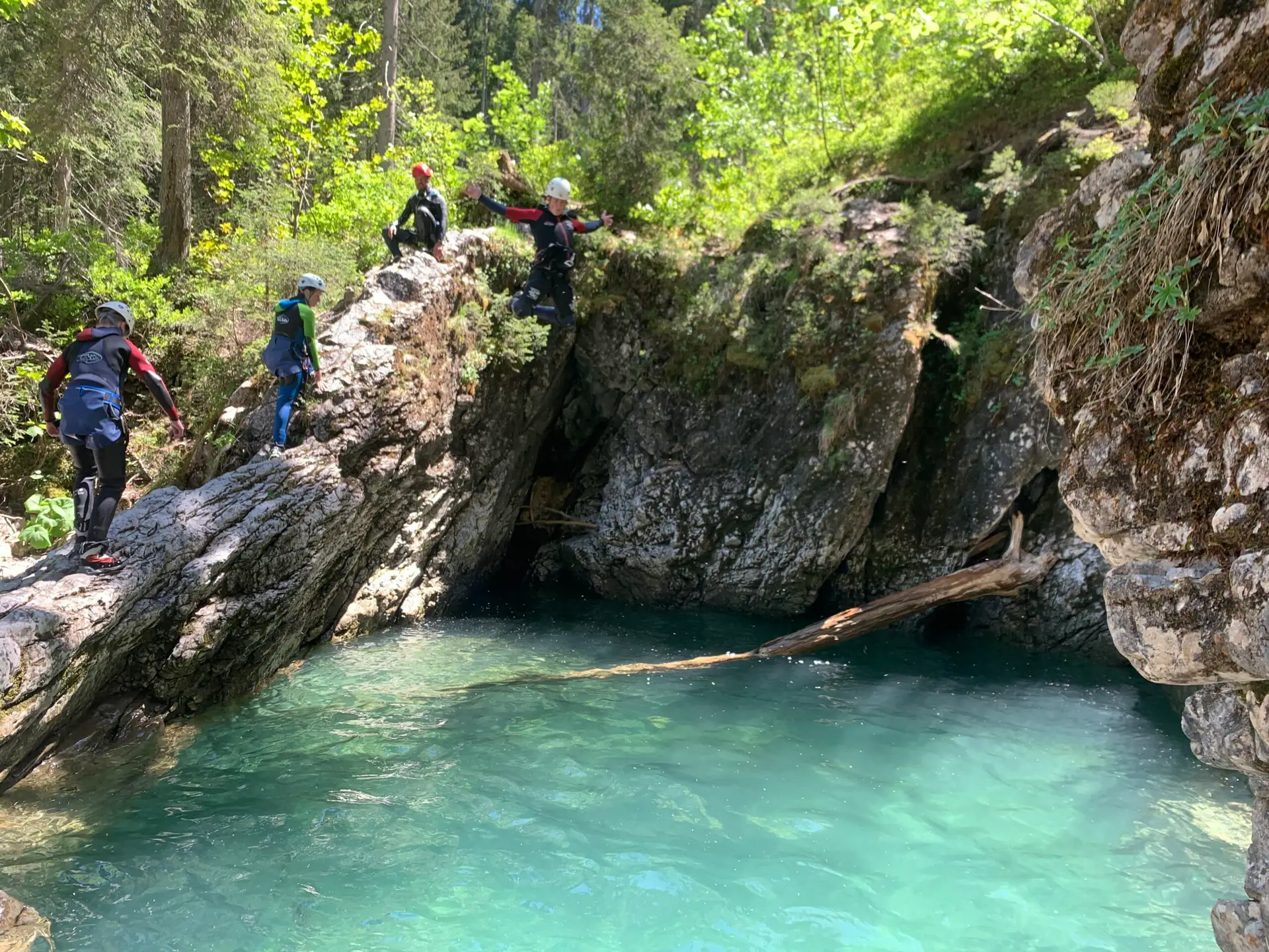 Canyoning bei Riezlern im Kleinwalsertal