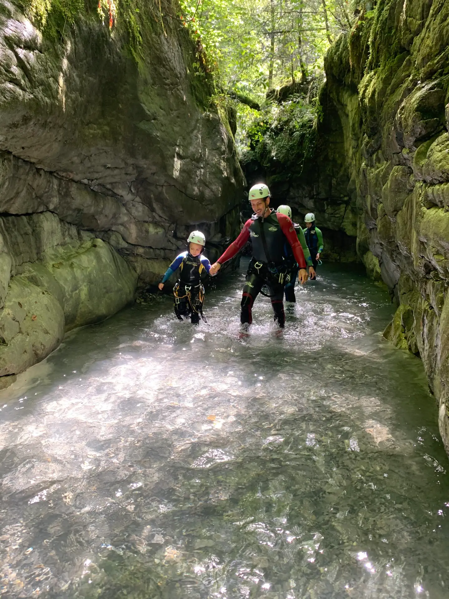 Familien Canyoning auch für Kinder